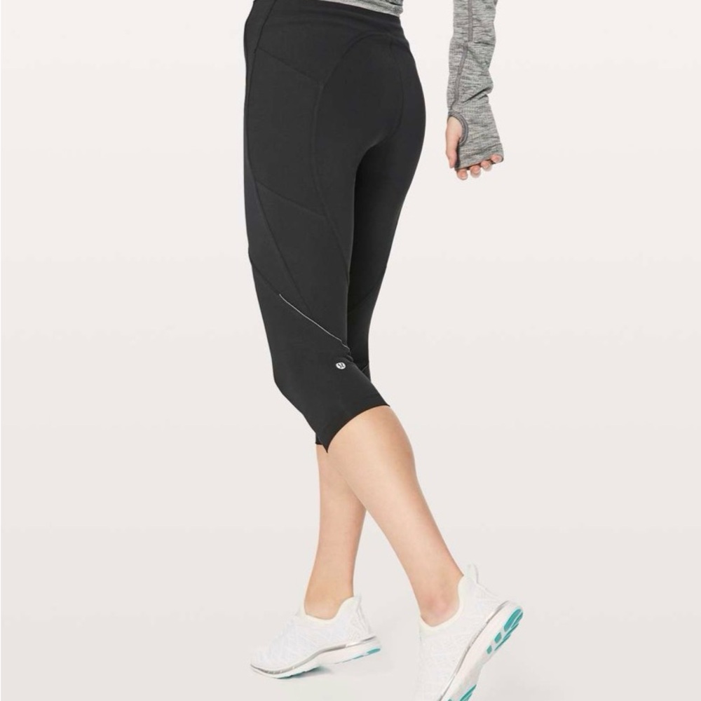 Lululemon Lead The Pack Crop 23" Black
